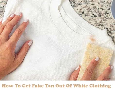 how to get fake tan out of white clothes|how to remove tan from white fabric.